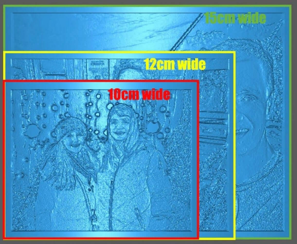 Free Standing 3D Printed Lithophane Photographs